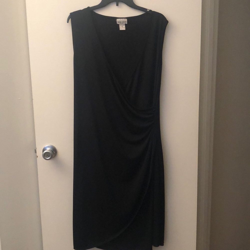 Caren Sport Sleeveless Black Dress Size 2X